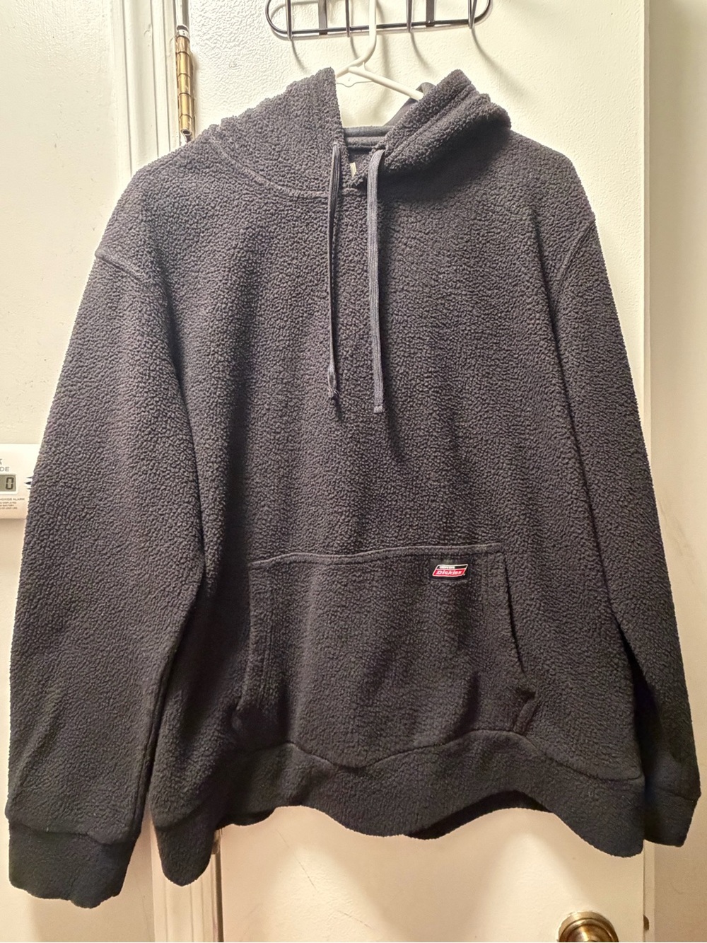 Dickies Dark Gray Sherpa Hoodie with Kangaroo Pocket